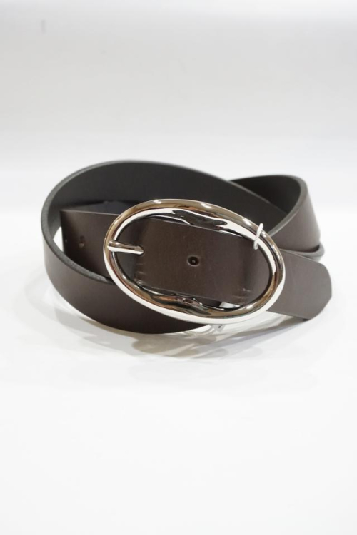 junhashimoto ジュンハシモト 1132210003 A03 SMALL A&E BELT ヴィンセントレザーベルト BROWN 正規通販 メンズ