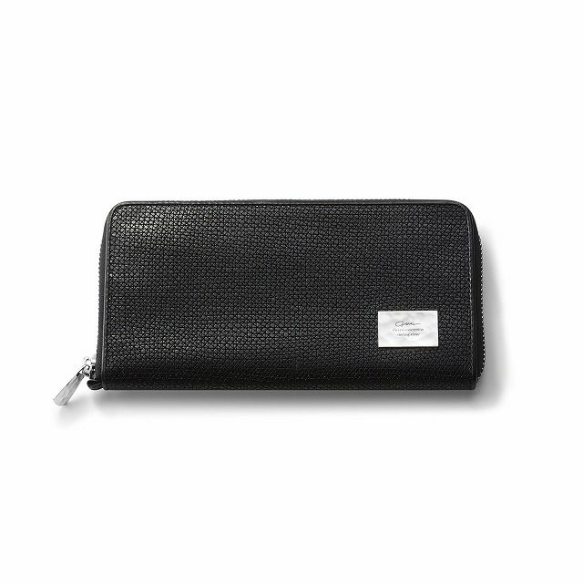GARNI ガルニ / GARNI ガルニ GL22001 Crack Zip Long Wallet - BLACK 