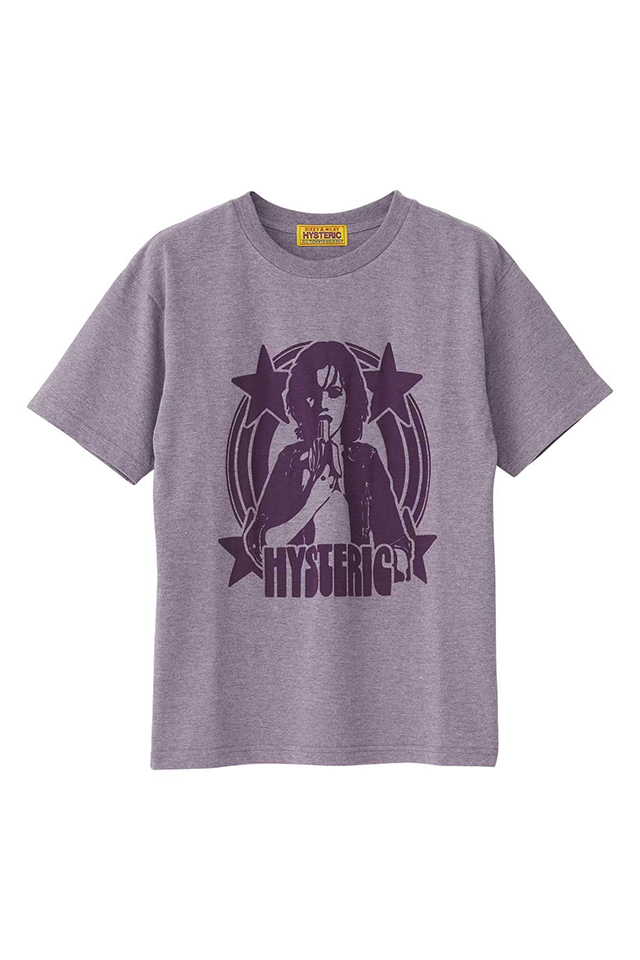 HYSTERIC GLAMOUR ヒステリックグラマー 01261CT17 BANANA GIRL Tシャツ PURPLE 正規通販 レディース