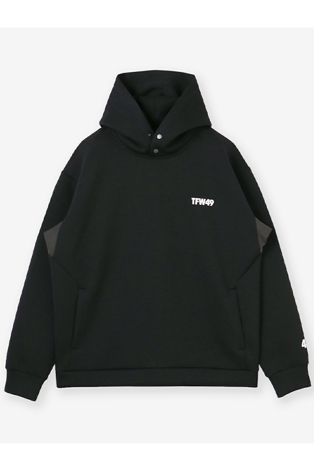 TFW49 ティーエフダブリューフォーティーナイン T102220001 CARDBOARD HOODIE カーボードフーディー BLACK 正規通販 メンズ ゴルフ