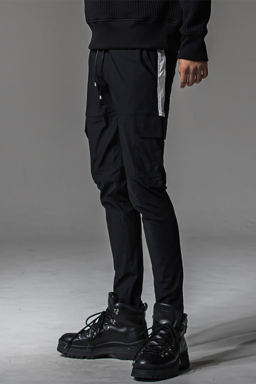 RESOUND CLOTHING  リサウンドクロージング BASIC-ST-010 Darrell cargo PT ナイロンカーゴパンツ BLACK 正規通販 メンズ 2025年8月10日入荷予定