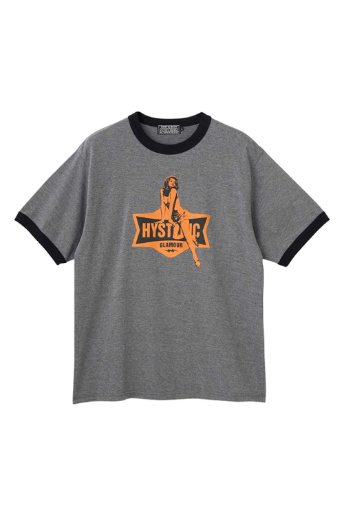 HYSTERIC GLAMOUR ヒステリックグラマー 02261CT27 ELECTRIC LADY Tシャツ TOP GRAY 正規通販 メンズ