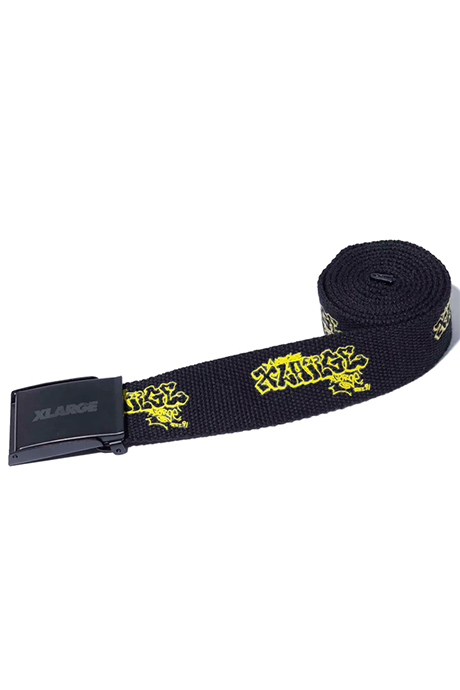 XLARGE エクストララージ 101233054005 GRAFFITI BELT XLARGE ベルト BLACK 正規通販 メンズ レディース