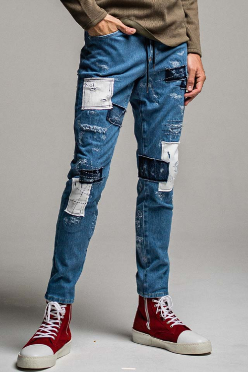 RESOUND CLOTHING RC26-ST-020 MICK DENIM JERSEY ミックデニムジャージーンズ INDREMAKE 正規通販 メンズ