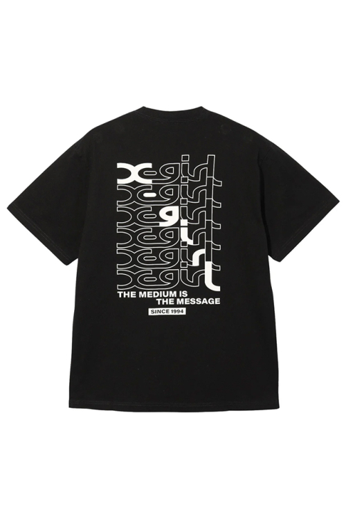 X-girl エックスガール 105242011015 STEP MILLS LOGO S/S TEE Tシャツ BLACK 正規通販 レディース