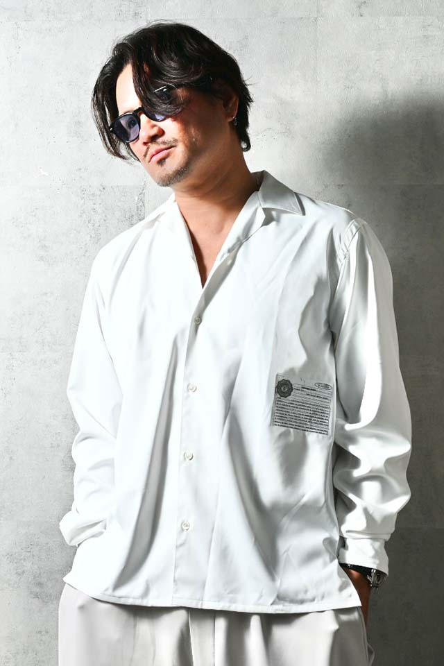 DELAY ディレイ DP1-SH-001 will shirts オープンカラーシャツ WHITE 正規通販 メンズ 2026年3月31日入荷予定