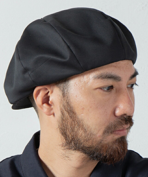 RACAL ラカル RL-22-1203 Tencel Blend C-Satin 8Panel Beret Cas 8パネルベレーキャス BLACK 正規通販 メンズ