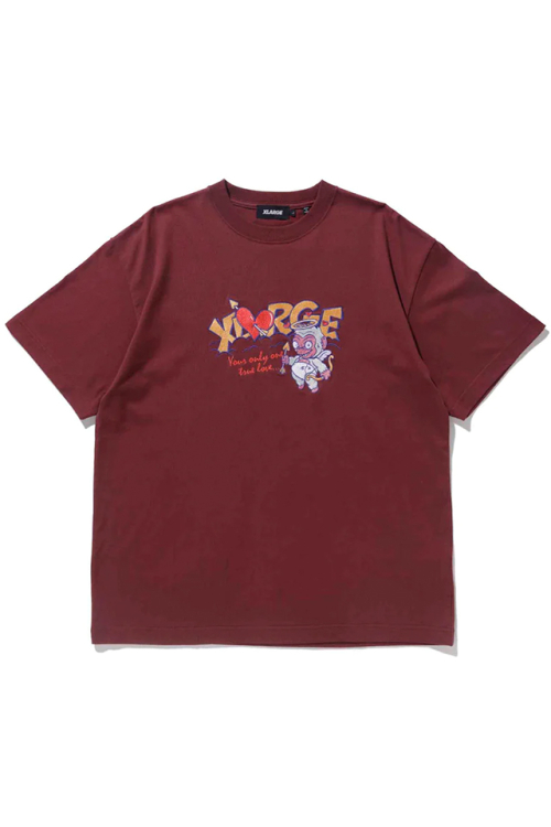 XLARGE エクストララージ 101233011027 CUPID S/S TEE XLARGE Tシャツ BURGUNDY 正規通販 メンズ レディース