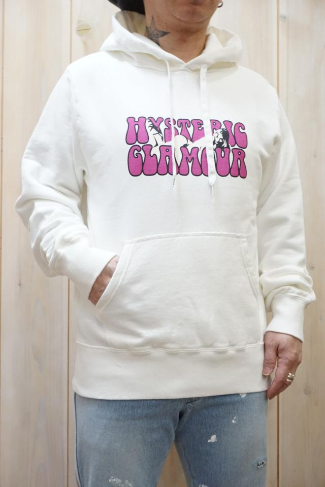 HYSTERIC GLAMOUR ヒステリックグラマー 02221CF03 JERRY LOGO ROOM パーカー WHITE 正規通販 メンズ