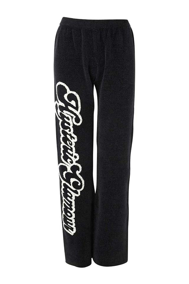 HYSTERIC GLAMOUR ヒステリックグラマー 01261NP01 HYSTERIC GLAMOUR編込 フレアパンツ BLACK 正規通販 レディース