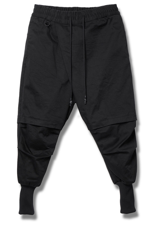 RIPVANWINKLE リップヴァンウィンクル RB-508 CROSS PANTS クロスパンツ BLACK 正規通販 メンズ