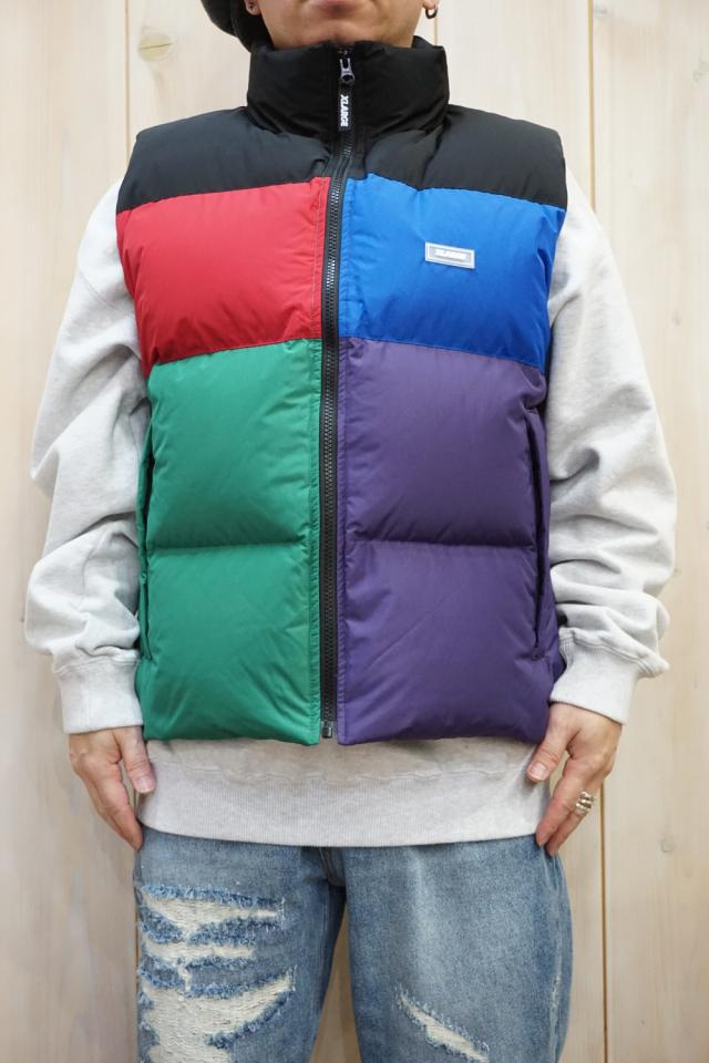 XLARGE 101224021010 DOWN VEST XLARGE ダウンベスト MULTI 正規通販 メンズ レディース