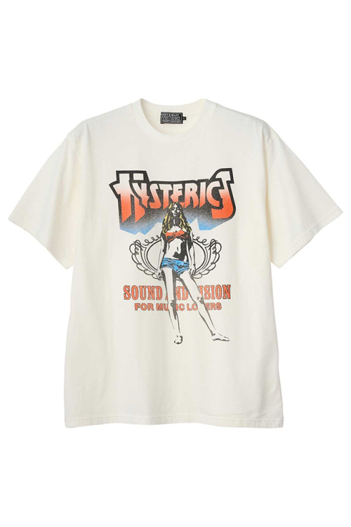 HYSTERIC GLAMOUR ヒステリックグラマー 02261CT04 BAD ASS MAMA TOUR Tシャツ WHITE 正規通販 メンズ