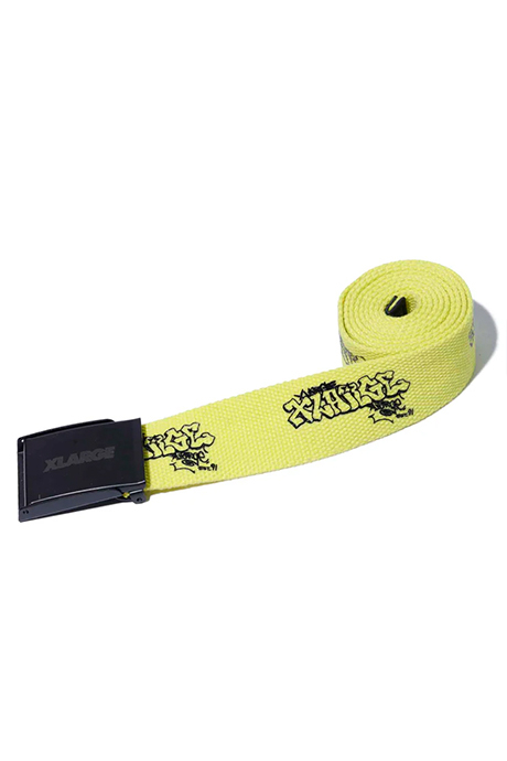 XLARGE エクストララージ 101233054005 GRAFFITI BELT XLARGE ベルト YELLOW 正規通販 メンズ レディース