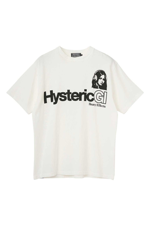 HYSTERIC GLAMOUR ヒステリックグラマー 02261CT06 HEAVY EFFECTS Tシャツ WHITE 正規通販 メンズ