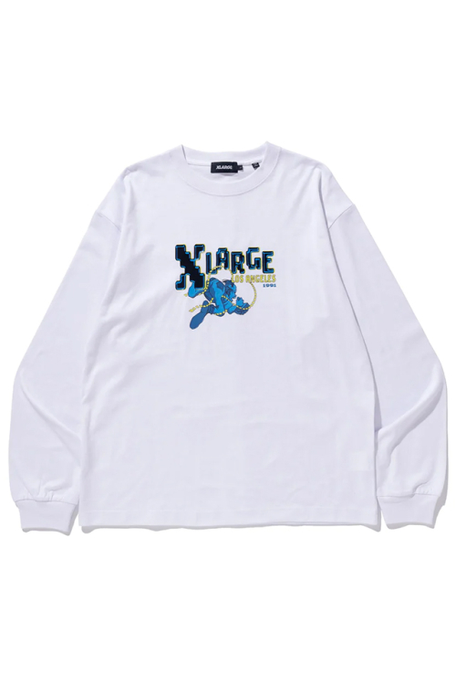 XLARGE エクストララージ 101231011010 UNEXPECTED L/S TEE XLARGE ロングスリーブTシャツ WHITE 正規通販 メンズ レディース