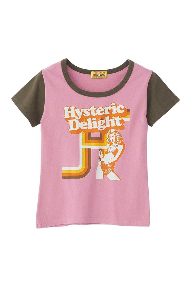 HYSTERIC GLAMOUR ヒステリックグラマー 01261CT21 HYSTERIC DELIGHT チビTシャツ PINK 正規通販 レディース