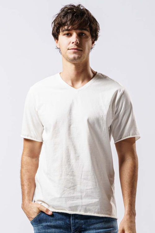 wjk 7967 lj30b wide cut tuck S/S ワイドカットタックTシャツ WHITE 正規通販 メンズ