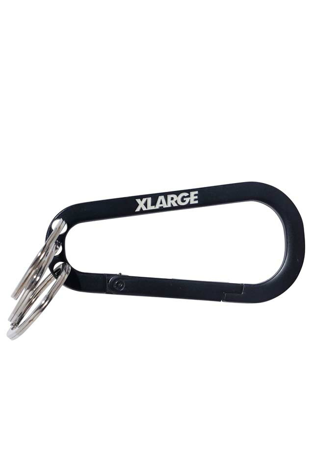 XLARGE エクストララージ 101221054002 STANDARD LOGO KEYRING CARABINER XLARGE キーリングカラビナ BLACK 正規通販 メンズ レディース