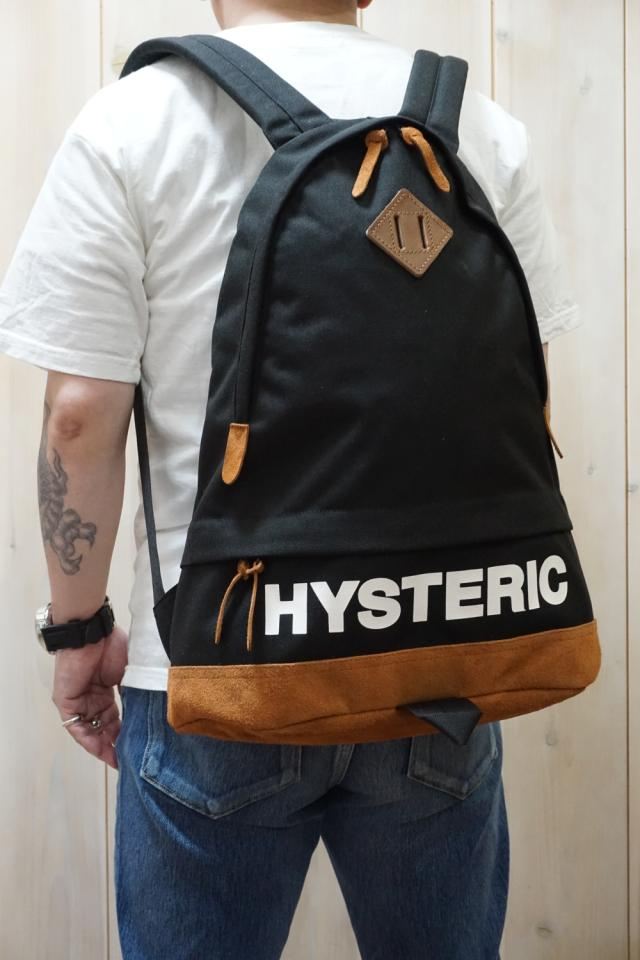 HYSTERIC GLAMOUR ヒステリックグラマー 02221QB02 コーデュラアーチクラシック デイパック BLACK 正規通販 メンズ レディース