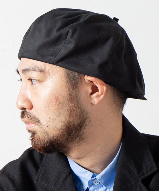 RACAL ラカル RL-22-1248 Organic Cotton 8Panel Beret Cas 8パネルベレーキャス BLACK 正規通販 メンズ