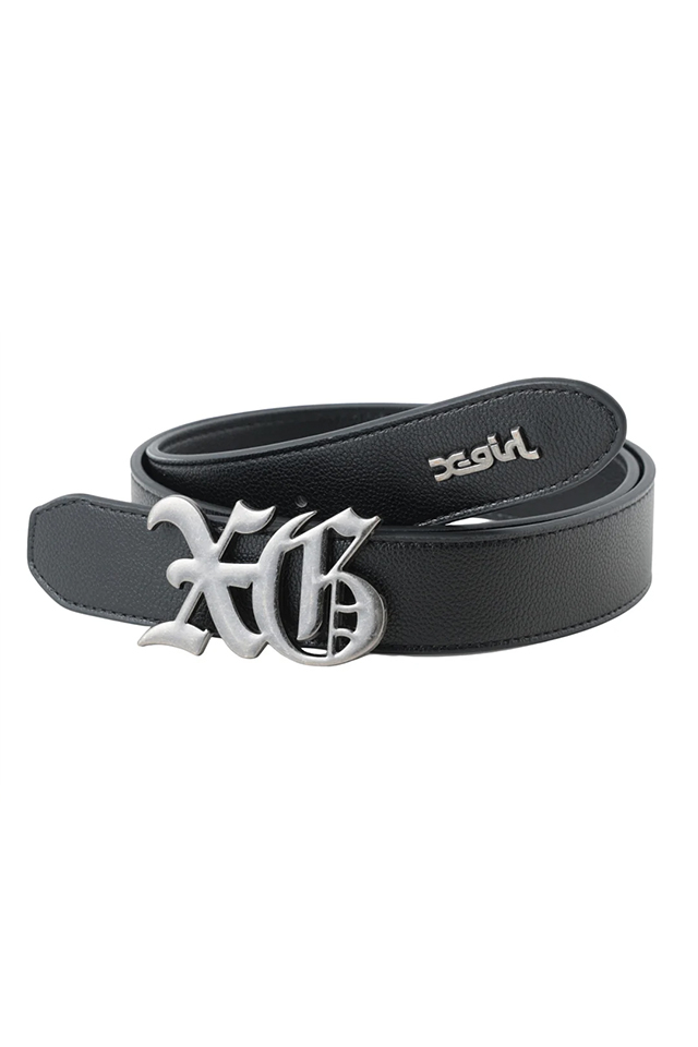 X-girl エックスガール 105253054015 XG EMBLEM BELT エンブレムベルト SILVER 正規通販 レディース