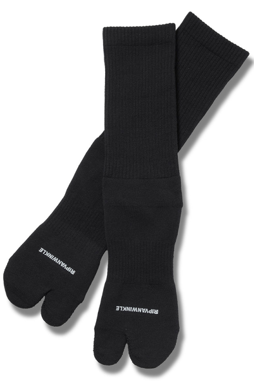 RIPVANWINKLE リップヴァンウィンクル R+307 TABI 2P SOCKS タビ2Pソックス BLACK 正規通販 メンズ 2025年7月31日入荷予定