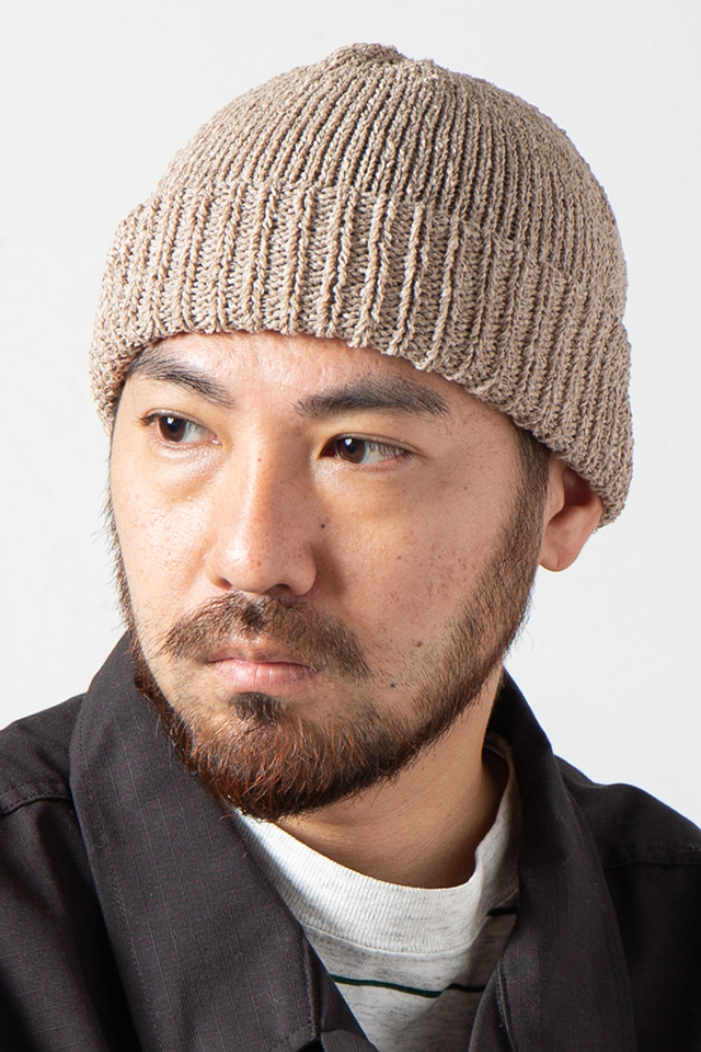 RACAL RL-20-1097 Japanese Paper Roll Knit Cap ロールニットキャップ BEIGE 正規通販 メンズ レディース