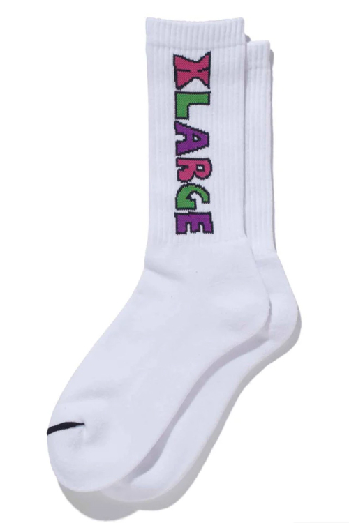 XLARGE エクストララージ 101233054007 TIM COMIX SOCKS XLARGE ソックス WHITE 正規通販 メンズ レディース