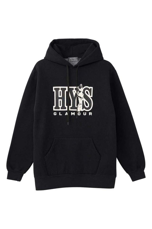 HYSTERIC GLAMOUR ヒステリックグラマー 02253CF05 HYS UNIVERSITY パーカー BLACK 正規通販 メンズ