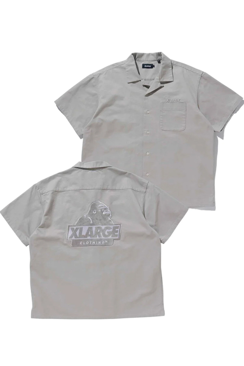 XLARGE エクストララージ 101231014003 S/S OG WORK SHIRT XLARGE ワークシャツ GRAY 正規通販 メンズ レディース
