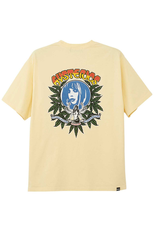 HYSTERIC GLAMOUR ヒステリックグラマー 02231CT30 PLEASURE Tシャツ YELLOW 正規通販 メンズ