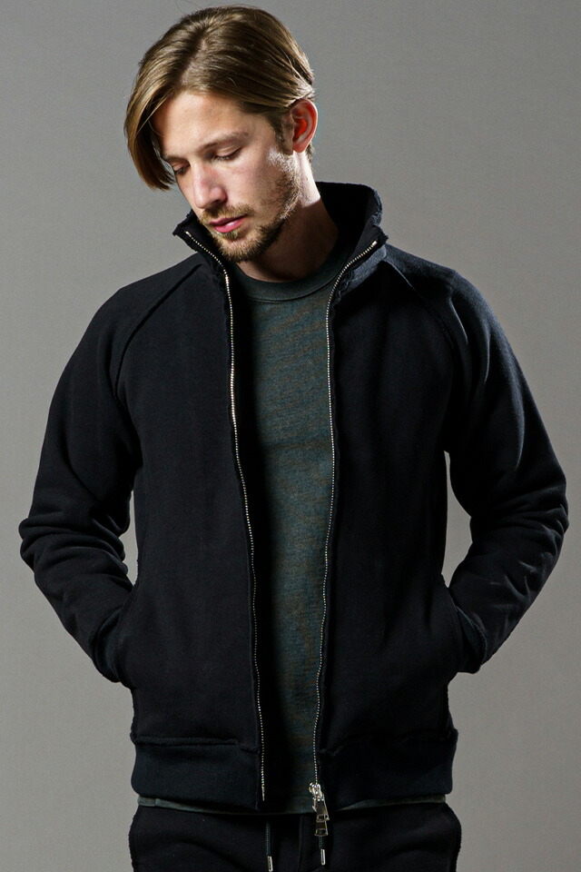 wjk ダヴルジェイケイ 2036 hj17a super urake stand neck track jacket スーパー裏毛トラックジャケット BLACK 正規通販 メンズ