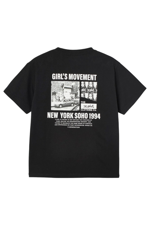 X-girl エックスガール 105262011027 X-girl HISTORY S/S TEE Tシャツ BLACK 正規通販 レディース