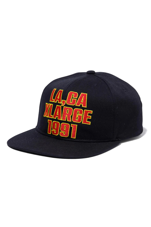 XLARGE エクストララージ 101232051007 LOCAL LOGO EMBROIDERED CAP XLARGE キャップ BLACK 正規通販 メンズ レディース