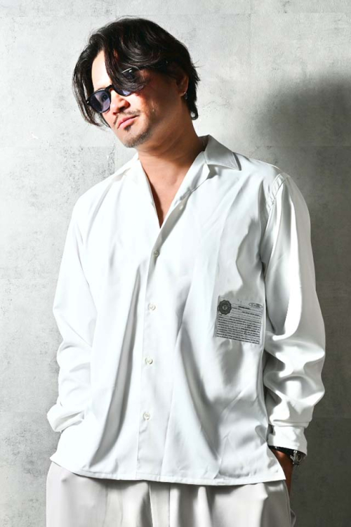 DELAY ディレイ DP1-SH-001 will shirts オープンカラーシャツ WHITE 正規通販 メンズ 2026年3月31日入荷予定