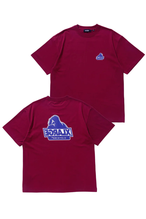 XLARGE エクストララージ 101232011025 SLANTED OG S/S TEE XLARGE Tシャツ BURGUNDY 正規通販 メンズ レディース