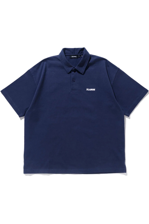 XLARGE エクストララージ 101232013012 STANDARD LOGO POLO SHIRT XLARGE ポロシャツ NAVY 正規通販 メンズ レディース