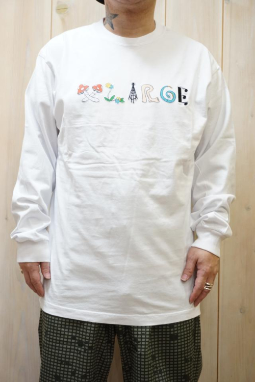 XLARGE エクストララージ 101223011039 HOOKED ON MUSIC L/S TEE XLARGE ロングスリーブTシャツ WHITE 正規通販 メンズ レディース