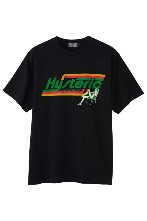 HYSTERIC GLAMOUR ヒステリックグラマー 02251CT29 HYSTERIC DREAMIN Tシャツ BLACK 正規通販 メンズ