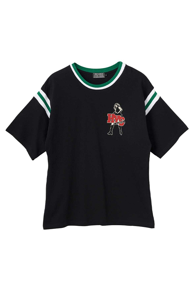 HYSTERIC GLAMOUR ヒステリックグラマー 02261CT09 HYSTERIC SERVICE Tシャツ BLACK 正規通販 メンズ