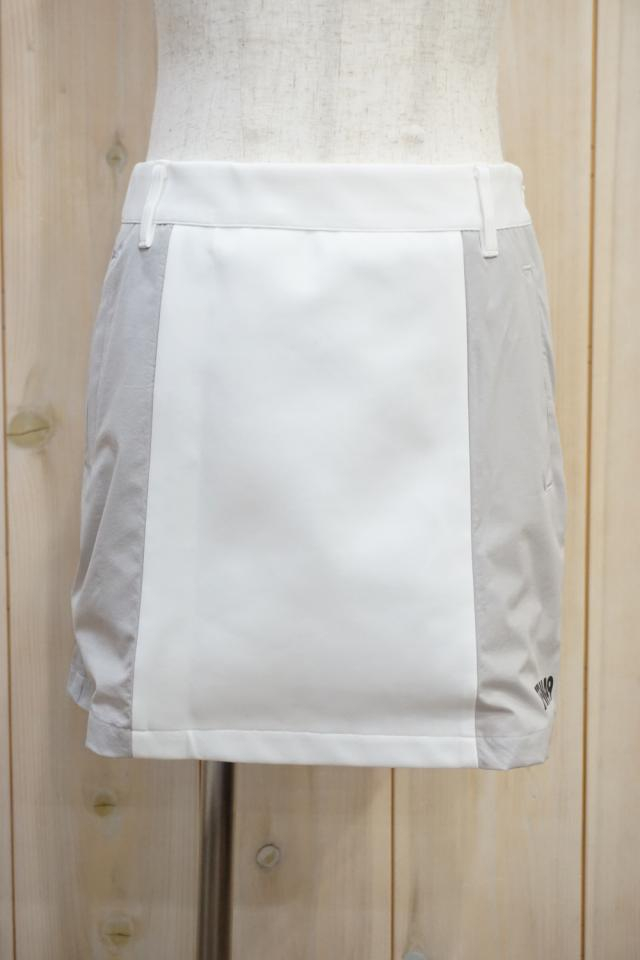 TFW49 TL07222001 MULTI PURPOSESKIRT ストレッチスカート WHITE × GRAY 正規通販 ゴルフ レディース