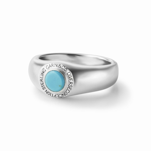 GARNI ガルニ GR22037 Round Stone Ring-S ラウンドストーンリング スモール BLUE 正規通販 メンズ レディース