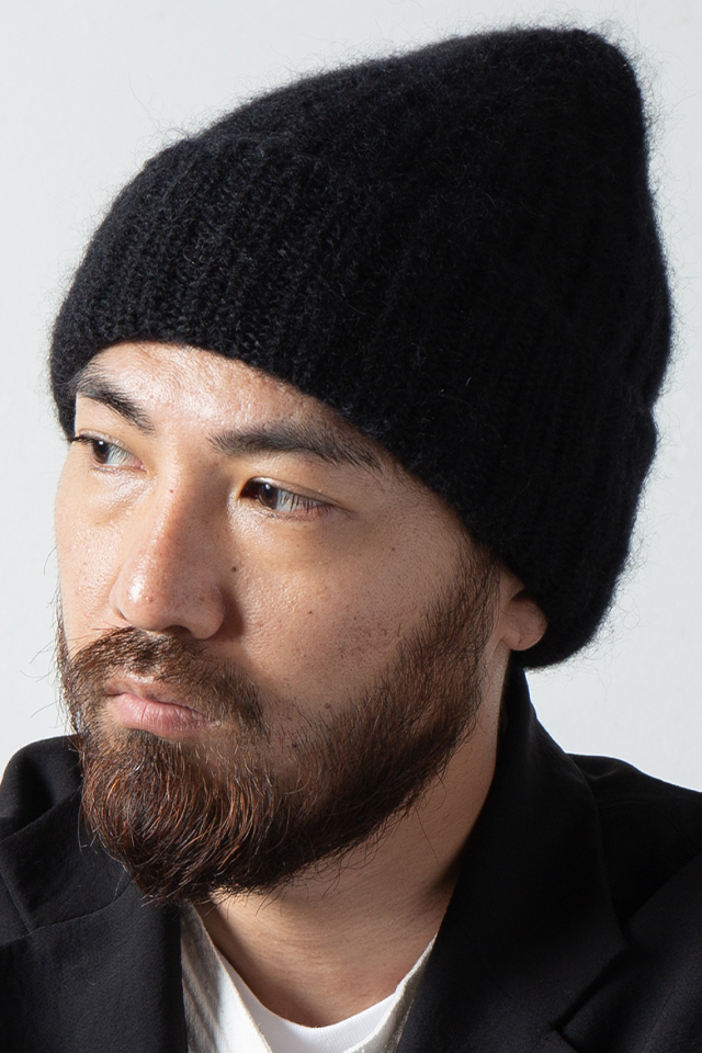 RACAL RL-21-1192 Mohair Knit Cap モヘアニットキャップ BLACK 正規通販 メンズ