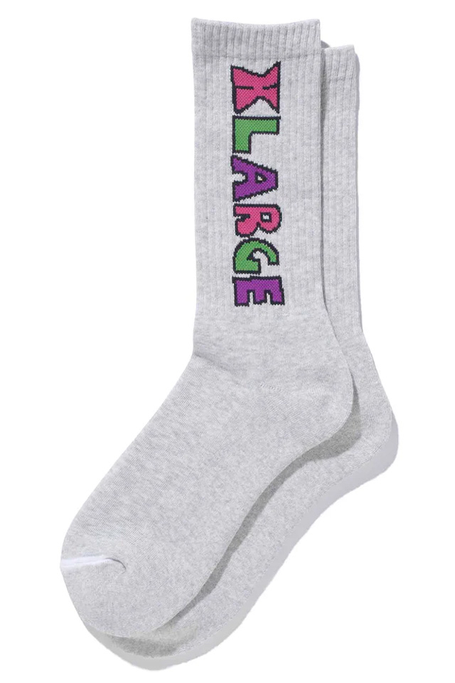 XLARGE エクストララージ 101233054007 TIM COMIX SOCKS XLARGE ソックス ASH 正規通販 メンズ レディース