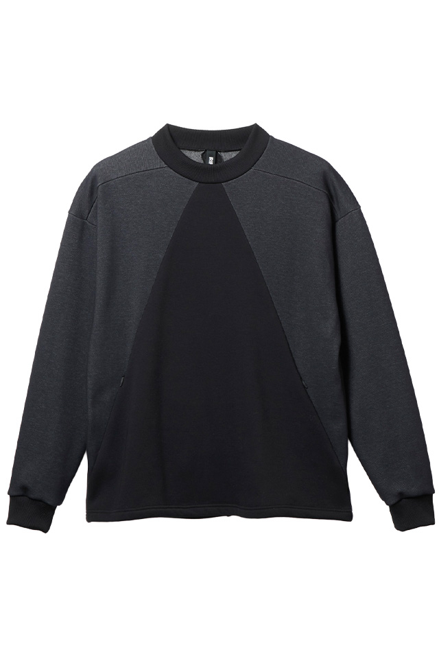 RIPVANWINKLE リップヴァンウィンクル RB-824 MOCK NECK JERSEY モックネックジャージー C.BLACK×BLACK 正規通販 メンズ 2026年10月31日入荷予定