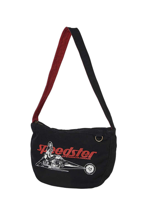 HYSTERIC GLAMOUR ヒステリックグラマー 02263QB01 SPEEDSTER ショルダーバッグ BLACK 正規通販 メンズ レディース