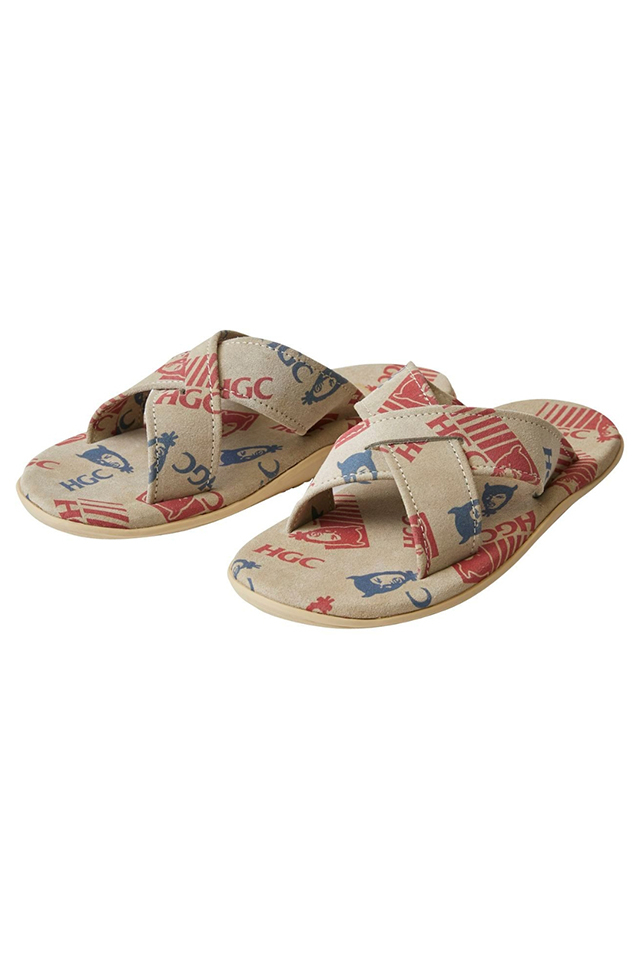 HYSTERIC GLAMOUR ヒステリックグラマー 02231QS01 ISLAND SLIPPER/PT223 HGC柄クロスストラップサンダル MULTI 正規通販 メンズ