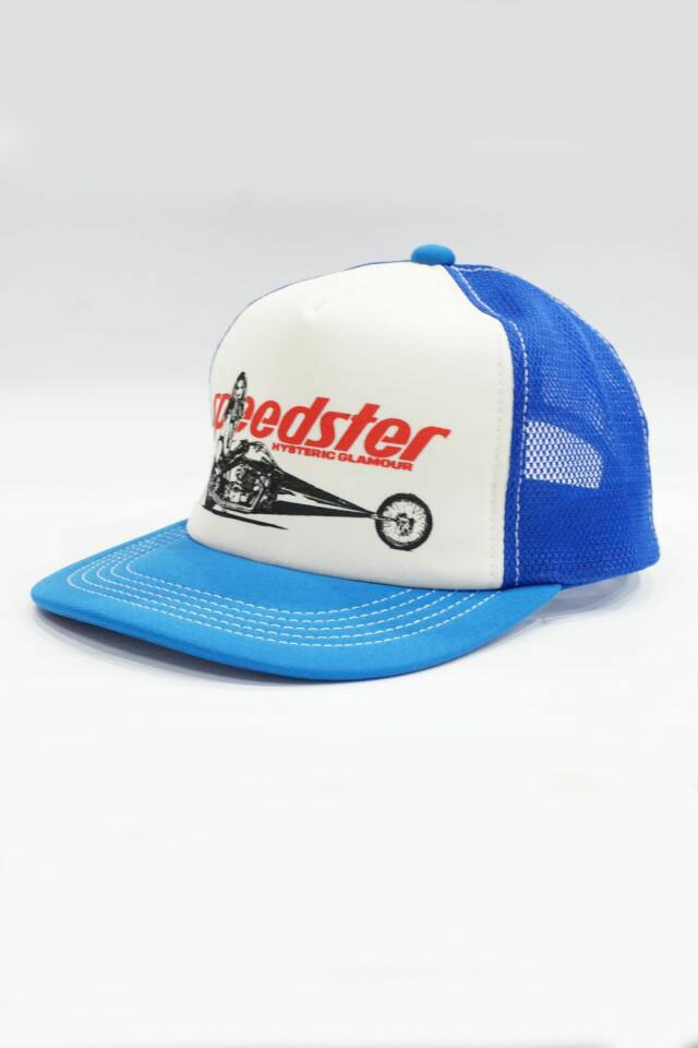 HYSTERIC GLAMOUR 02221QH05 SPEEDSTER メッシュキャップ BLUE 正規通販 メンズ レディース