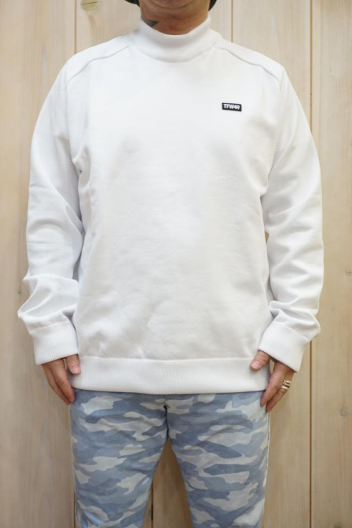 TFW49 T092220002 MOCK NECK KNIT モックネックニット WHITE 正規通販 メンズ ゴルフ